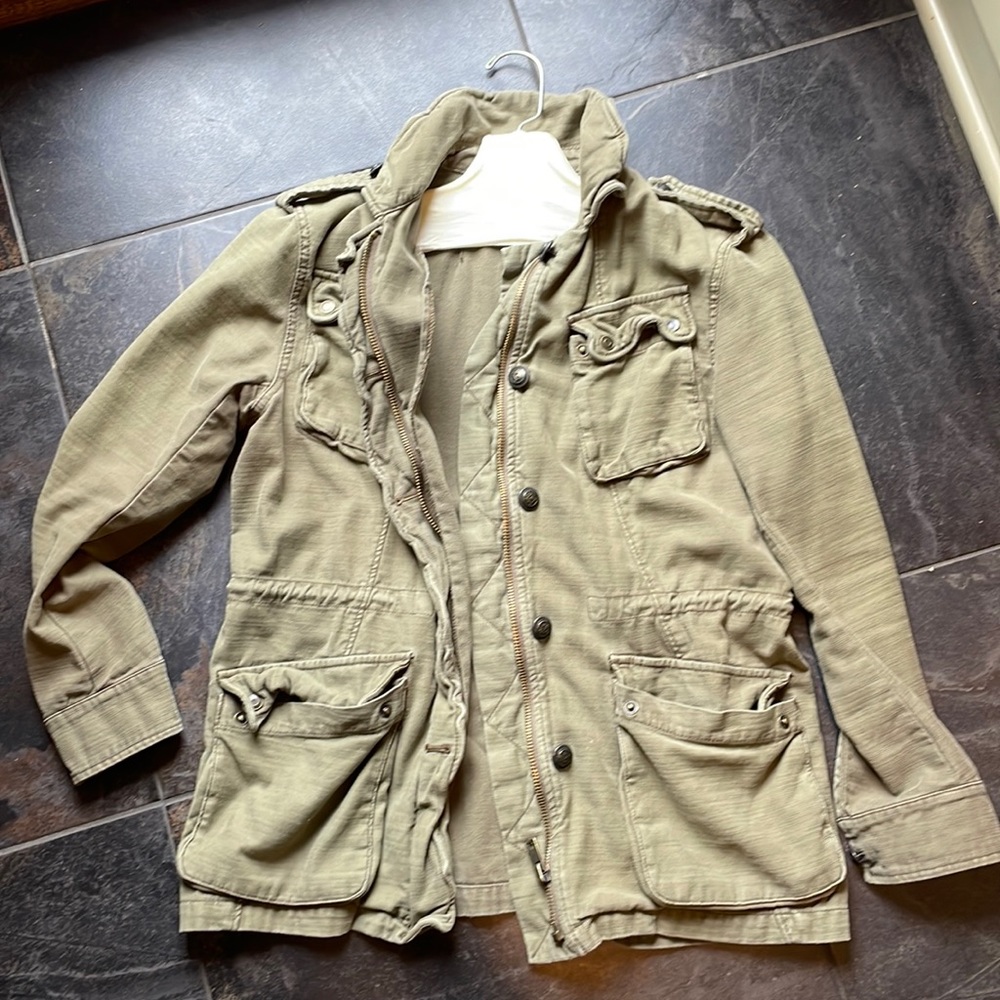Free People Olive field jacket size small